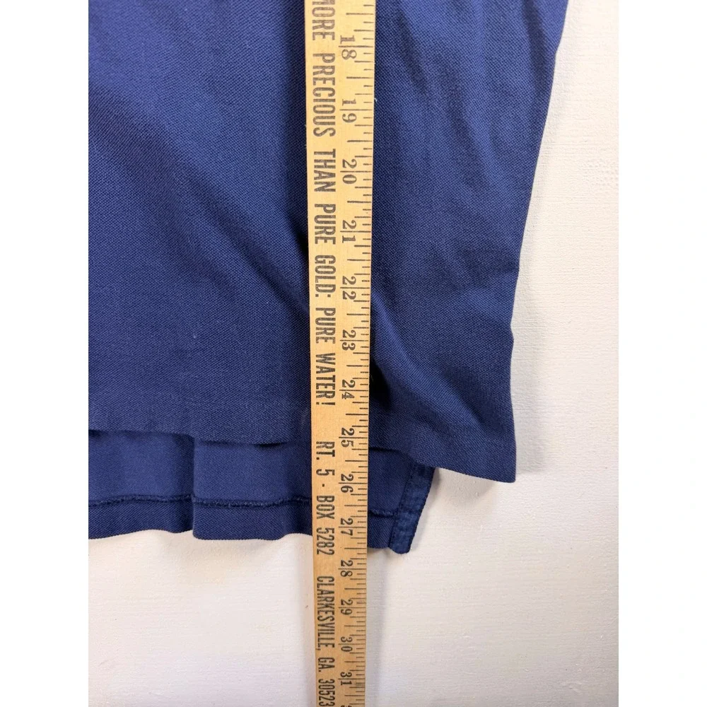 Polo Ralph Lauren Polo Shirt Mens Medium Blue Excellent Pima Cotton Golf Fit